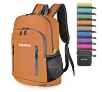 Bekahizar Sac à dos de 20 l ultra léger et étanche, Petit sac à dos de voyage pour hommes, femmes, enfants, sports de plein air, voyages, escalade, Mixte, Orange, 20 l