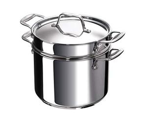 Bekaline 12060024 Chef Cuiseur à Pâtes en acier inoxydable 24 cm, Argenté