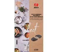 Bekaline 13608044 Select Lot de 2 anses amovibles grises, Noir