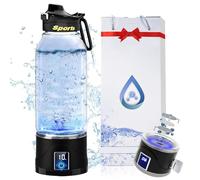 Bekasa Bouteille d'eau hydrogène - 1 l - Avec technologie SPE et PEM - Électrolyse de 10 minutes - 1 l - Générateur d'eau USB - Pour les voyages, le sport