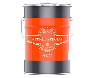 BEKATEQ BK-180 Apprêt 5kg Gris clair I Sous couche sans solvant pour intérieur & extérieur I Primaire d'accrochage antidérapante pour béton, bois, parquet, chape, crépi, pierre naturelle, asphalte