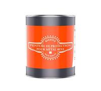 BEKATEQ LS-570 Peinture Métal 4en1 - Fer et Acier 1L Rouge Feu - Apprêt + Antirouille + Couche Intermédiaire + Finition Pour Toiture, Fenêtres, Portes, Clôture