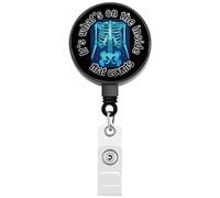 BEKECH Radiology Tech - Enrouleur de badge rétractable pour radiologiste - It's What's on The Inside That Counts X-Ray (technologie de radiologie)