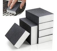 Bekeify 6 Pièces Éponges à Poncer de Nettoyage Grille Barbecue Papier Abrasif Lavable Réutilisable Eponge Abrasive Cale a Poncer Papier de Verre Eponge Magique pour Nettoyer Barbecues Griddles Four