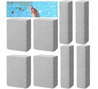 Bekeify Lot de 8 brosses de piscine en pierre ponce pour nettoyer les murs, les carreaux et les sols pour enlever la rouille, la saleté, le calcium et les dépôts d'eau dure