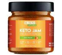 Be Keto BeKeto Jam - Pêche juteuse 200 g confiture cétogène à faible teneur en glucides, végétalienne, sans gluten, naturelle et complètement sucre.
