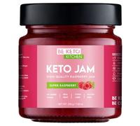 BeKeto Keto Jam - Super Raspberry 200 g Confiture cétogène à faible teneur en glucides, végétalienne, sans gluten, naturelle et complètement sans sucre.