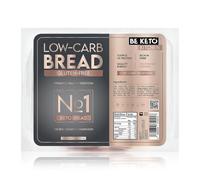 BeKeto No1 Keto Pain cétogène 190 g - Pain sans gluten, riche en fibres et protéines, pour régime cétogène et faible en glucides