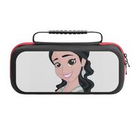 BEKGZYXWM Sacoche Accessoires pour Switch 2 Illustration, Girl, Smileavec Compartiment JeuxOne Size