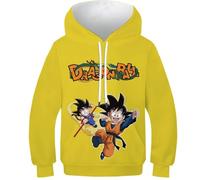 BEKGZYXWM Sweat À Capuche Exclusif Anime & Gaming 3D Goku, VegetaImprimé - Designs Uniques De JoJo's, Minions & Dragon Ball, Confortable Unisexe pour Toutes Occasions7-9Y