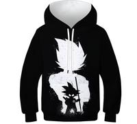BEKGZYXWM Sweat À Capuche JoJo's, Minions & Dragon Ball Collection - Impression 3DGoku, Vegeta, Stock Limité, Confort Supérieur pour Enthousiastes D'Anime & Jeux Vidéo7-9Y