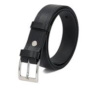 BeKiddy Ceinture en cuir pour enfants universelle pour pantalons de costume et vêtements de loisirs pour garçons et filles 55 60 65 70 75 (Noir Profond, 75)