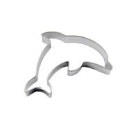 BekkiB - Emporte-pièce « dauphin » - env. 7 x 3,8 cm - Emporte-pièce en acier inoxydable passe au lave-vaisselle - Pour la cuisson des biscuits - 7610