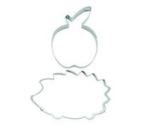 BekkiB - Lot de 2 emporte-pièces « Hérisson avec pomme » - Emporte-pièce en acier inoxydable, passe au lave-vaisselle - 2512
