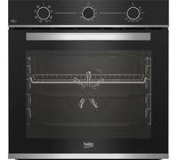 Beko BBIMA13100X Four multifonction encastrable 60 cm cristal noir et acier inoxydable, 72 l, Wi-Fi HomeWhiz, classe A