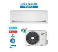 Beko BEHPG185 + BEHPG186 Climatiseur 18000 Btu A++/A+ 5,3 kW Evolutio 2025 WiFi, R32 Inverter, Blanc