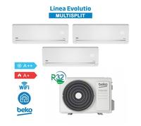 Beko BGMPO271 + BGMPI 095-095-095 Set Climatiseur TrialSplit Evolutio 2025 WiFi 9+9+9Btu 7,9Kw Inv. R32