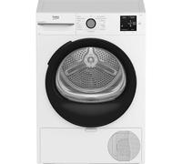 Beko BM3T38220X Sèche Linge 8 kg Charge Frontale, Pompe à Chaleur, 15 Programmes, Séchage par capteur, Colonne, Tambour Aquawave Blanc