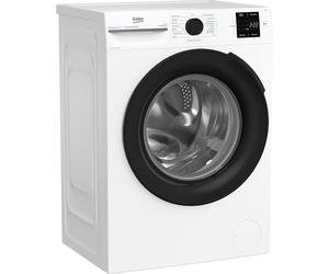 Beko BM3WFU3741X Machine à laver autonome 7 kg EnergySpin avec choix d'essorage 1400 tr/min, fonction vapeur, hygiène+, convient aux personnes allergiques, Coldwash Économie d'eau et de temps Blanc