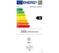 Beko Congelateur Armoire Froid ventile 286 L Classe D controle : Mecanique avec sonde Compresseur ProSmart Inverter Alarme de porte ouverte Porte reversible 5 tiroirs Bac a glacons Classe climatique :