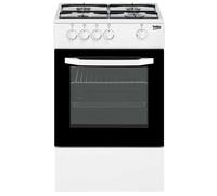 BEKO CSG42009DW BEKO CUISINE À GAZ 4 BRÛLEURS FOUR À GAZ 54LT 50x50 BLANC CSG42