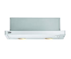 Beko CTB6250X hotte 420 m³/h Îlot Argent - Hottes (420 m³/h, recirculation, 52 dB, 67 dB, Îlot, Argent)