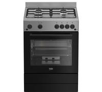 Beko - Cuisinière gaz 73l 4 feux noir FBG62031XCS