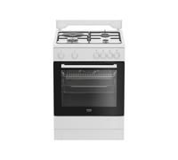 BEKO Cuisinière mixte 60 cm 3+1 four électrique - FBS63121WD