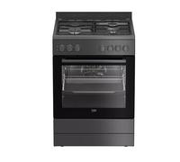 Beko - Cuisinière mixte 72l 4 feux anthracite FBM63130ACT