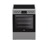 Beko Cuisinière FBE67310GX vitrocéramique 66 l 4 feux Inox