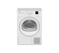 Beko - DRXS722W - Sèche-linge Slim 7kg ligne esthétique Basic, Display Digit, hublot blanc avec bouton blanc, Départ différé 0-24h, Dimensions AxLxP: 84,7x59,7x50,8cm