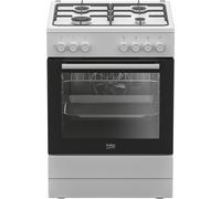 Beko FBE62120WD Cuisinière A Electrique Gaz Noir, Blanc