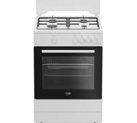 Beko FBG62010DW cucina a libera installazione bianca, 60x60cm, piano gas, forno a gas, grill a gas, 64Lt, ?lasse A
