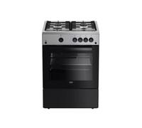 Beko Cuisinière gaz FBG62031XCS 73 L 4 feux Noir/Inox