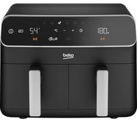 Friteuse multifonction à air chaud - BEKO - FRL5388B - 2400 W - 8,5 L pour 2 kg de frites - 2 cuves (2x 4,5 L) - Noir
