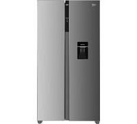 Beko GNO5322WDXPN Side-by-Side, réfrigérateur, congélateur, volume total de 532 l, zone de refroidissement de 347 l, zone de congélation de 185 l, écran multifonction, NoFrost, distributeur d'eau