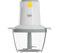 BEKO, Hachoir, Puissance : 500 Watts, Bol plastique contenance 0,5 L, Pulse, 2 lames détachables, Lavable au LV, Antidérapant, Facile à Utiliser, Blanc