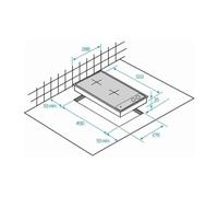 Beko HDCC32200X - Vitrocéramique - 2 plaques de cuisson - Niche - largeur : 26.8 cm - profondeur : 49 cm - avec garnitures en acier inoxydable - noir