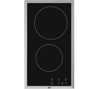 Beko HDMC32400TX Table de cuisson inox Encastrée 30 cm Céramique 2 zones/zones