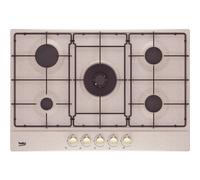Beko HIAW 75224 SAVR Table de cuisson encastrable 75 cm gaz 5 brûleurs flocons d'avoine