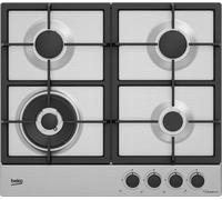 Beko HIAW64225SXE Table de cuisson à gaz encastrable 58 cm 4 brûleurs Acier inoxydable