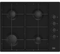 BEKO HIBG64120SB - Noir - Intégré - 60 cm - Plaque de cuisson à gaz - Inox - 4 zone(s)