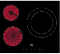 Beko HIC63402T plaque Intégré Céramique Noir - Plaques (Intégré, Céramique, Verre-céramique, Noir, 1200 W, Rond)