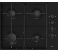 Beko HIGG 64123 SB plaque Noir Intégré 60 cm Gaz 4 zone(s)