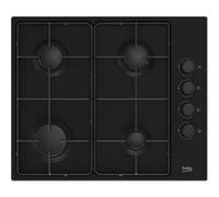Beko HIGG64123SB - Table de cuisson au gaz - 4 plaques de cuisson - Niche - largeur : 56 cm - profondeur : 49 cm - noir Noir G