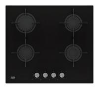 Beko Plaque de cuisson encastrable HILG 64220 S Gaz 4 zones Noir