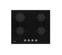 Beko Plaque de cuisson encastrable HILG 64220 S Gaz 4 zones Noir