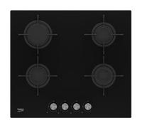 Beko Plaque de cuisson encastrable HILG 64220 S Gaz 4 zones Noir