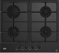 Beko HILG64325SDX- Plaque de cuisson, gaz, 4 brûleurs, 60 x 52 cm, noir