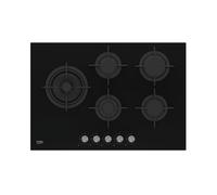 Beko HILL 75222 S plaque Noir Intégré 75 cm Gaz 5 zone(s)